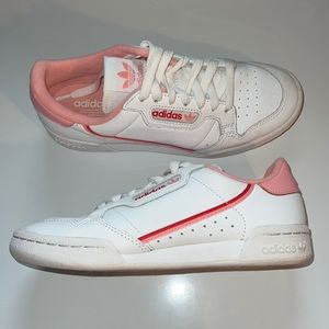 Adidas Continental 80 - Women’s 6.5 - Cloud White/Glory Pink/Rush Red